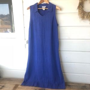 Vintage Sleeveless Linen Dress